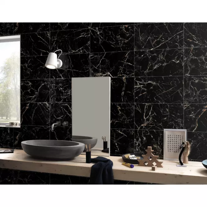 Gresova dlažba Maxigen Black High Glossy Rekt. 60/60,11