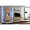 Závesná skrinka Switch Sklo WW1 Biely + LED,4