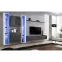 Závesná skrinka Switch Sklo WW1 Biely + LED,6