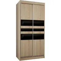 Skriňa s posuvnými dverami Top 17 100cm – dub sonoma, dvojdverová
