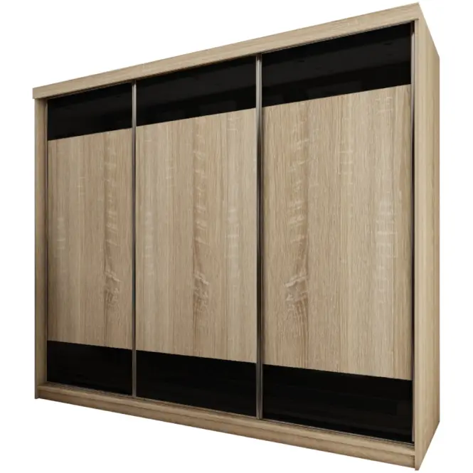 Skriňa s posuvnými dverami Top 15 250cm – dub sonoma, trojdverová