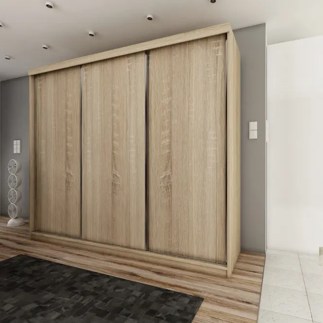 Skriňa s posuvnými dverami Top 25 250cm – dub sonoma, trojdverová