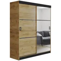 Skriňa Retro 3l 138 zlatý kraft