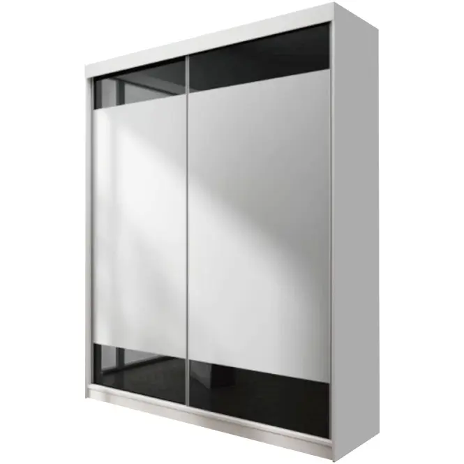 Skriňa s posuvnými dverami Top 15 150cm – biela, dvojdverová