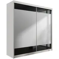 Skriňa s posuvnými dverami Top 15 200cm – biela, dvojdverová