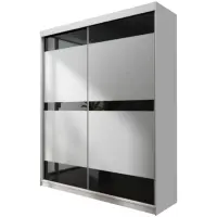 Skriňa s posuvnými dverami Top 16 150cm – biela, dvojdverová