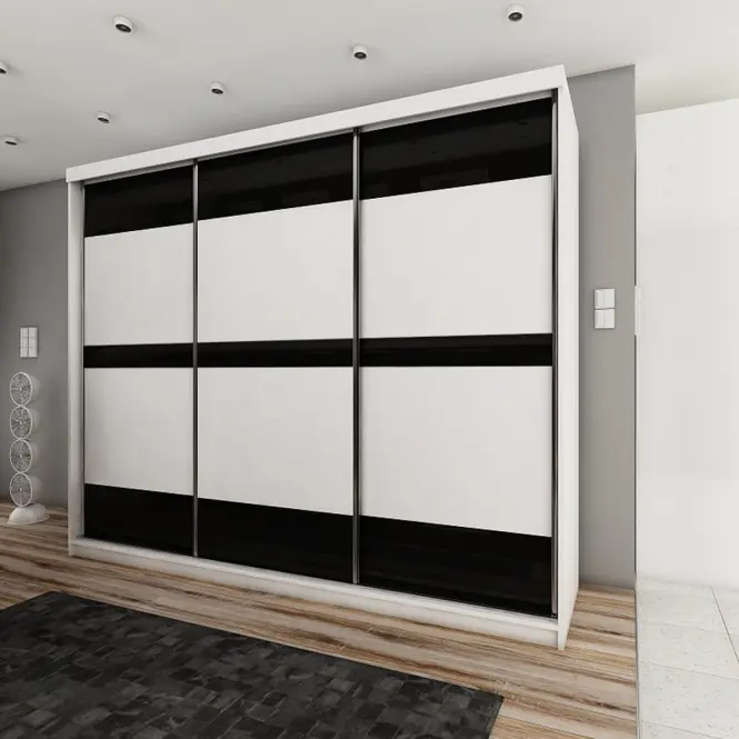 Skriňa s posuvnými dverami Top 16 250cm – biela, trojdverová