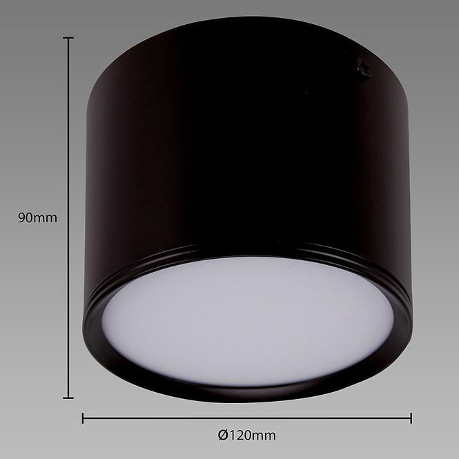 Stropná lampa rolen LED 10W BLACK 03781