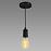 Luster Uno E27 CLG Black 03811 LW1