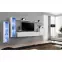 Obývacia stena Switch Sklo +LED XI Biely