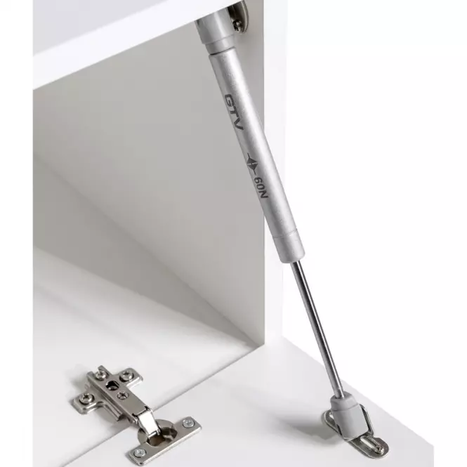 Obývacia stena Switch Sklo +LED XI Biely/čierna,8
