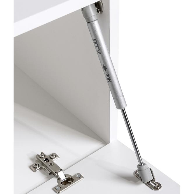 Obývacia stena Switch Sklo +LED XII Biely/čierna