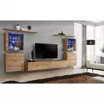 Obývacia stena Switch Sklo +LED XIV Wotan
