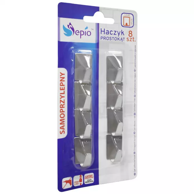 Háčik obdĺžnikový 8 ks 11methopro8pc