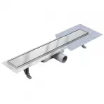 Odtokový žľab Reverzibilné Duplex Inox Dlaž / satén 500