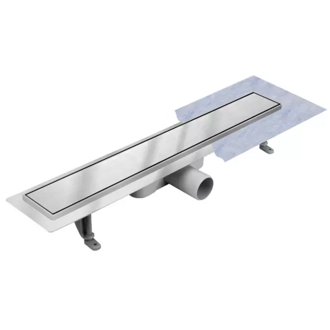Odtokový žľab Reverzibilné Duplex Inox Dlaž / satén 500