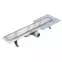 Odtokový žľab Reverzibilné Duplex Inox Dlaž / satén 500