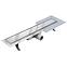Odtokový žľab Reverzibilné Duplex Inox Dlaž / satén 500