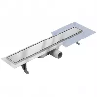 Odtokový žľab Reverzibilné Duplex Inox Dlaž / satén 600