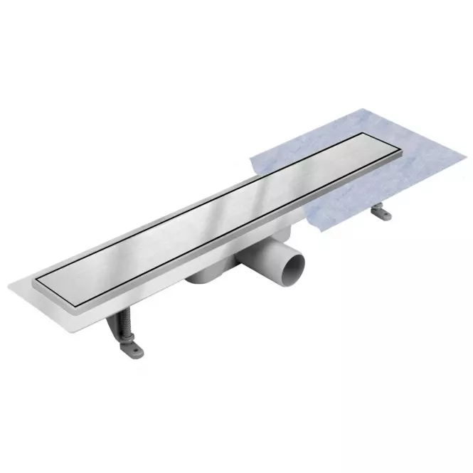 Odtokový žľab Reverzibilné Duplex Inox Dlaž / satén 700
