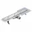 Odtokový žľab Reverzibilné Duplex Inox Dlaž / satén 700