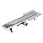 Odtokový žľab Reverzibilné Duplex Inox Dlaž / satén 800,5