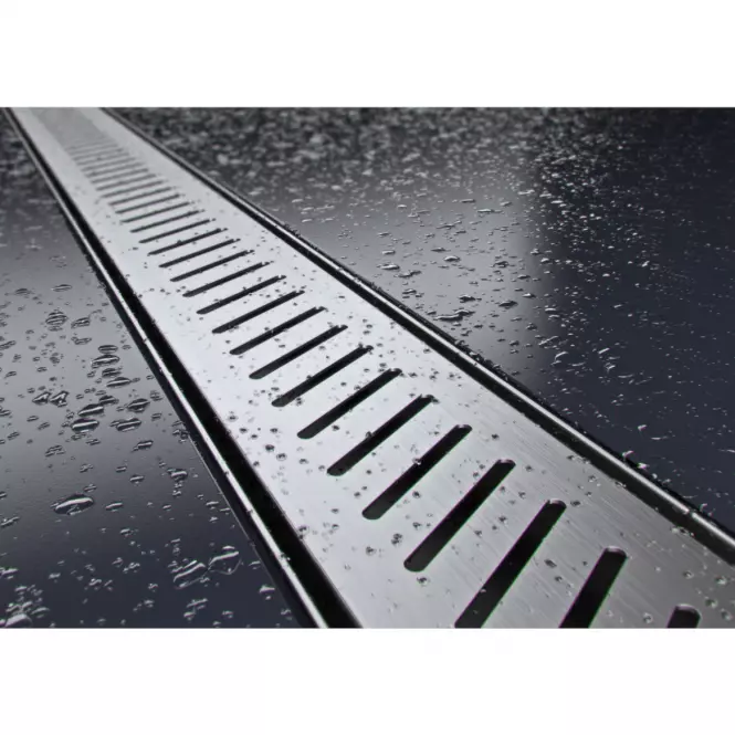 Odtokový žľab Pruhy Inox 800