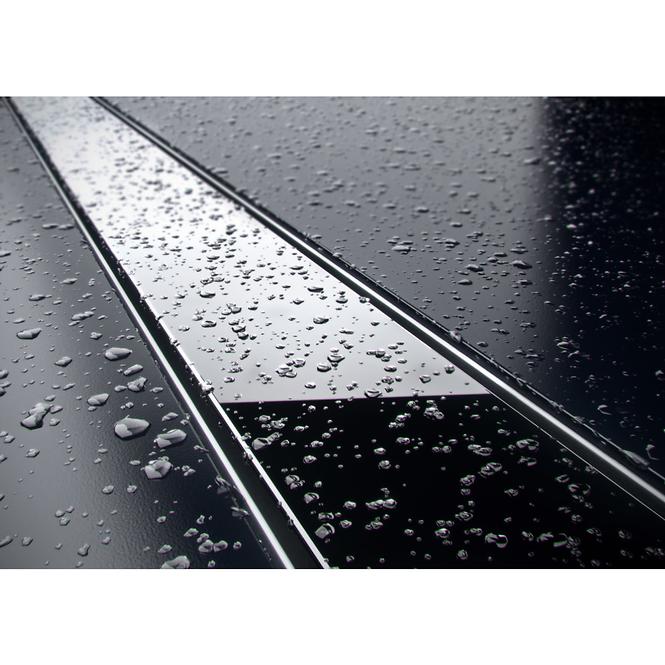 Odtokový žľab Inox čierne sklo 1000,5