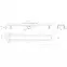 Odtokový žľab Inox Biele sklo 600,2