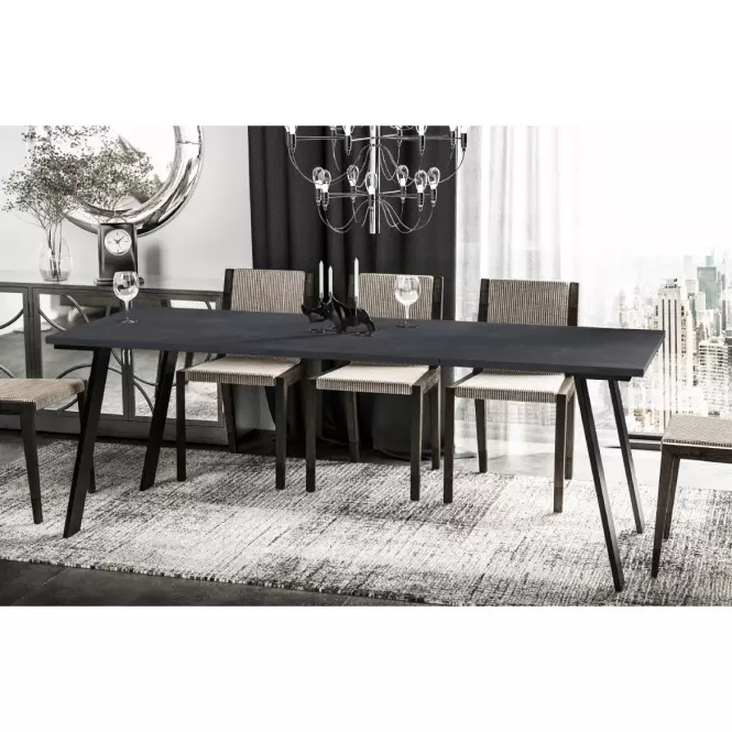 Rozkladací stôl Liwia 130/210x80cm Tmavý betón