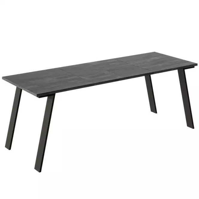 Rozkladací stôl Liwia 130/210x80cm Tmavý betón,2