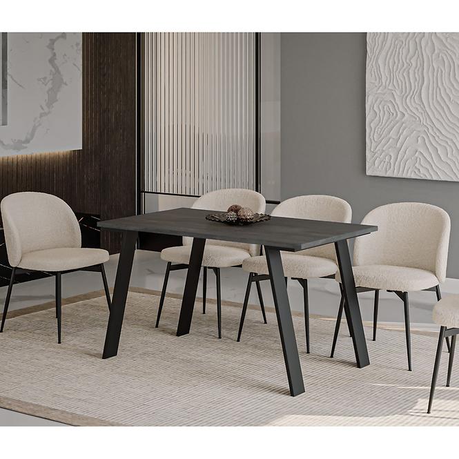 Rozkladací stôl Liwia 130/210x80cm Tmavý betón