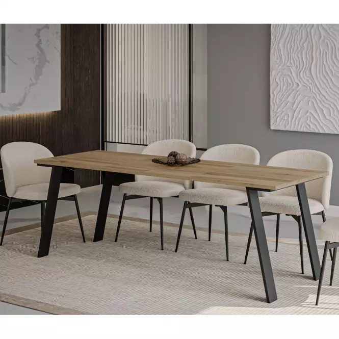 Rozkladací stôl Liwia 130/210x80cm Dub Wotan,5