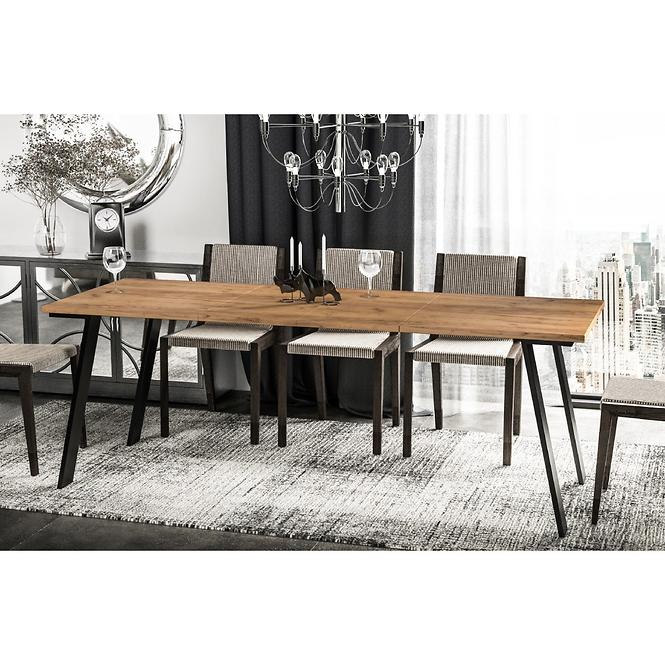 Rozkladací stôl Liwia 130/210x80cm Dub Craft Zlatý