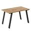 Rozkladací stôl Liwia 130/210x80cm Dub Craft Zlatý