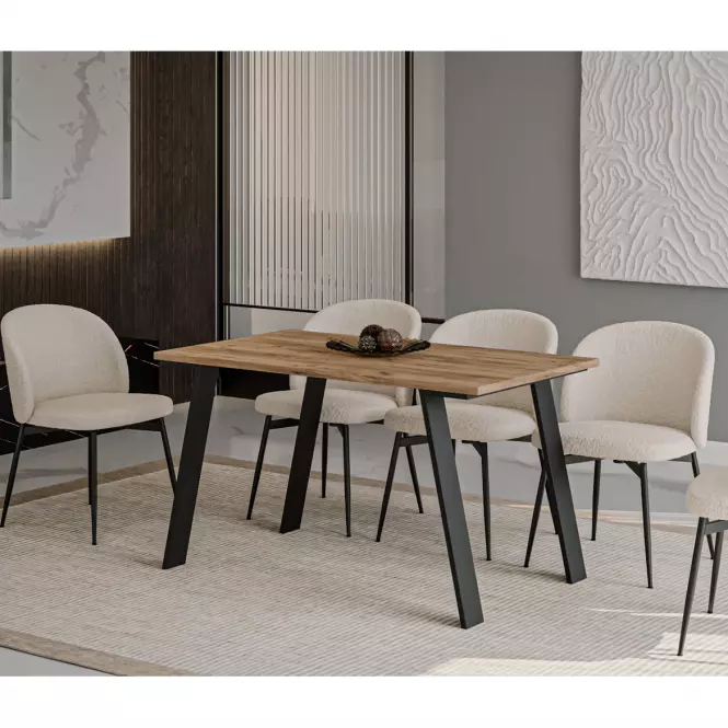 Rozkladací stôl Liwia 130/210x80cm Dub Craft Zlatý