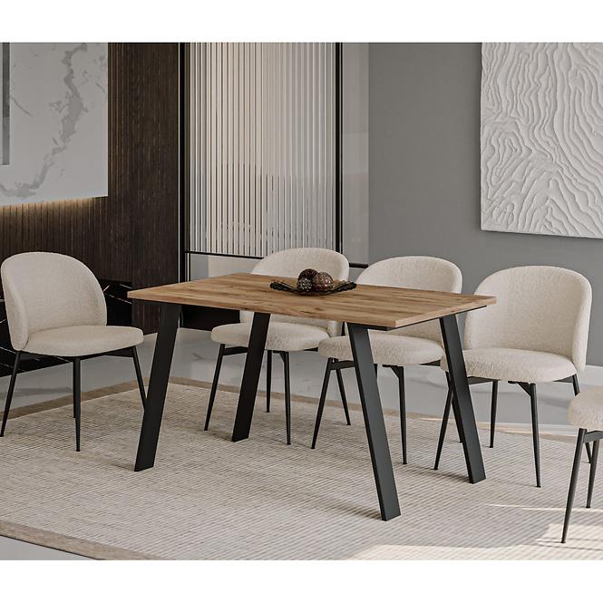 Rozkladací stôl Liwia 130/210x80cm Dub Craft Zlatý,4