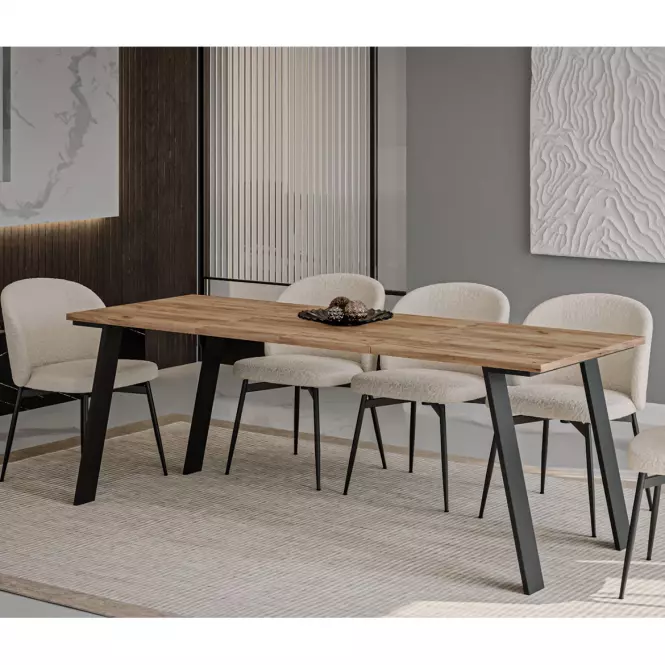 Rozkladací stôl Liwia 130/210x80cm Dub Craft Zlatý