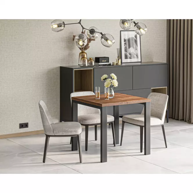Rozkladací stôl Garant 80/170x80cm Dub Stirling,4