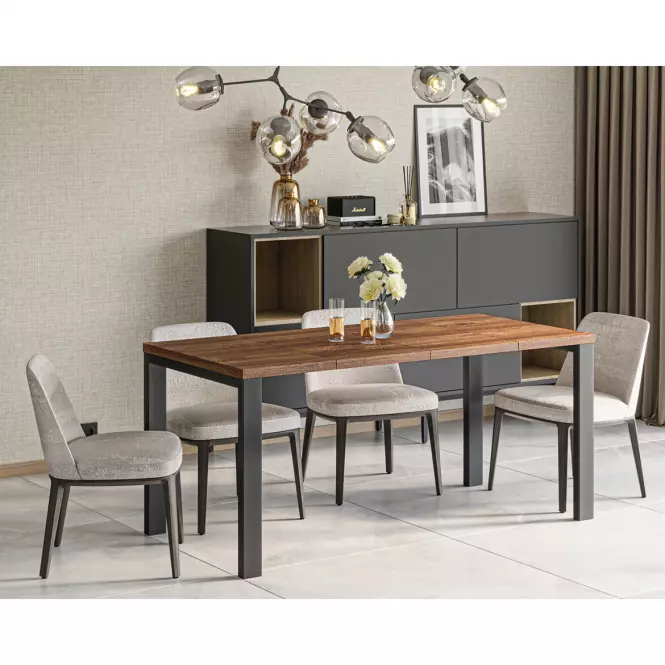 Rozkladací stôl Garant 80/170x80cm Dub Stirling,5