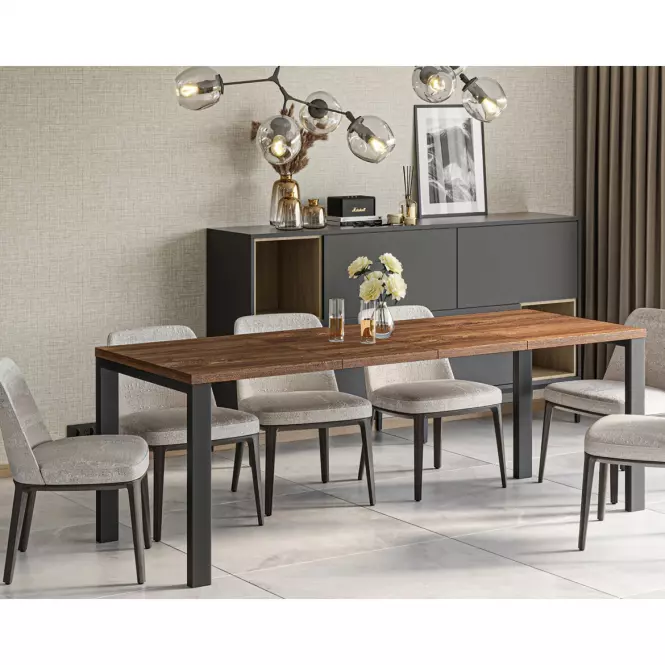 Rozkladací stôl Garant 130/220x80cm  Dub Stirling,5