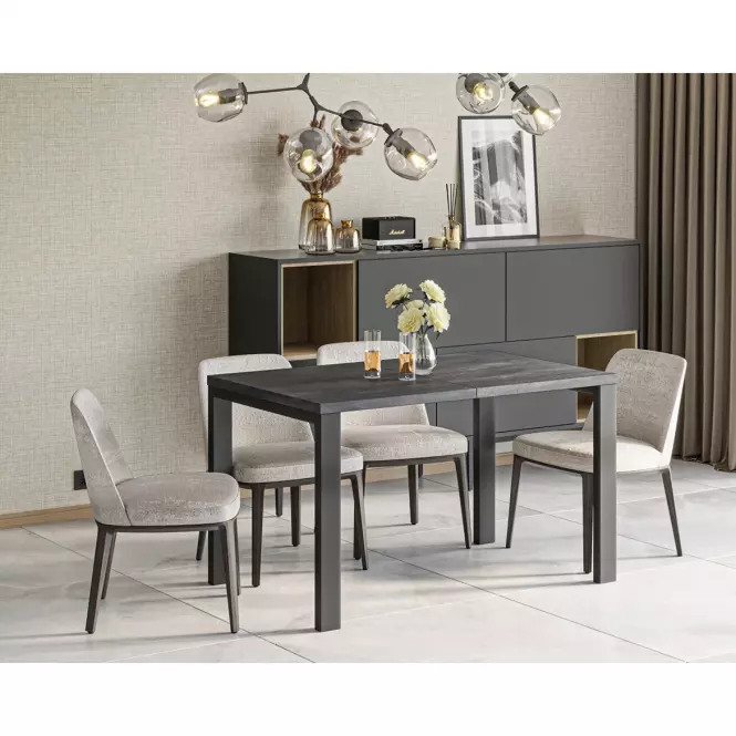 Rozkladací stôl Garant 130/220x80cm  Betón Tmavý