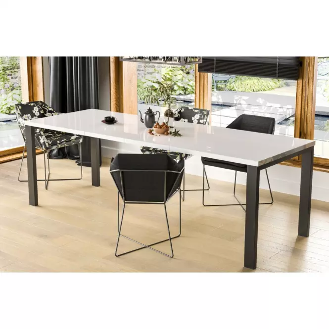 Rozkladací stôl Garant 80/170x80cmBiely lesk