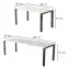 Rozkladací stôl Garant 130/220x80cm  Biely lesk,3
