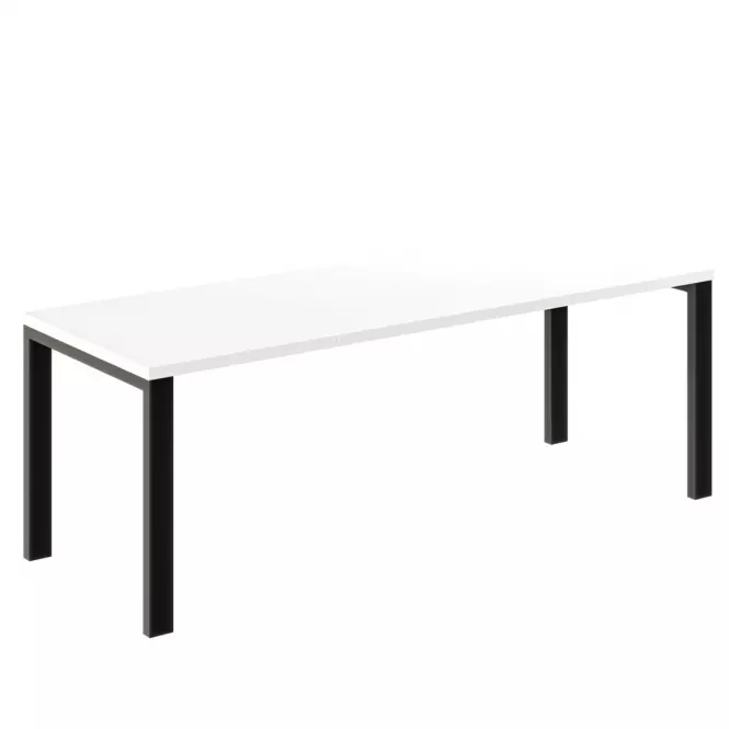 Rozkladací stôl Garant 130/220x80cm  Biely lesk,2