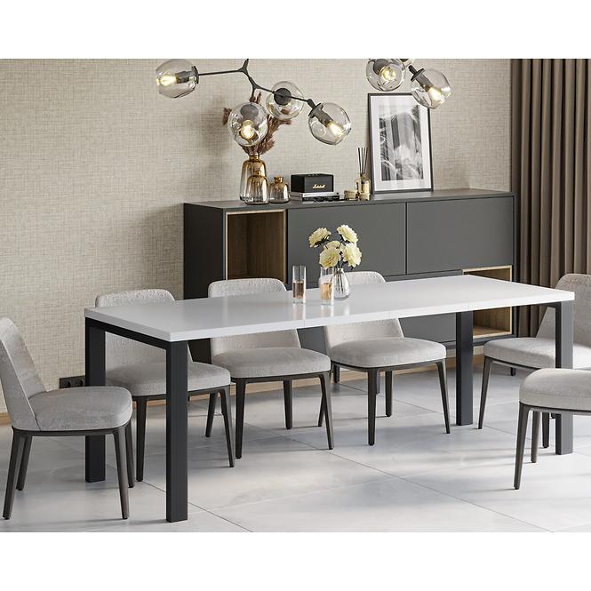 Rozkladací stôl Garant 130/220x80cm  Biely lesk