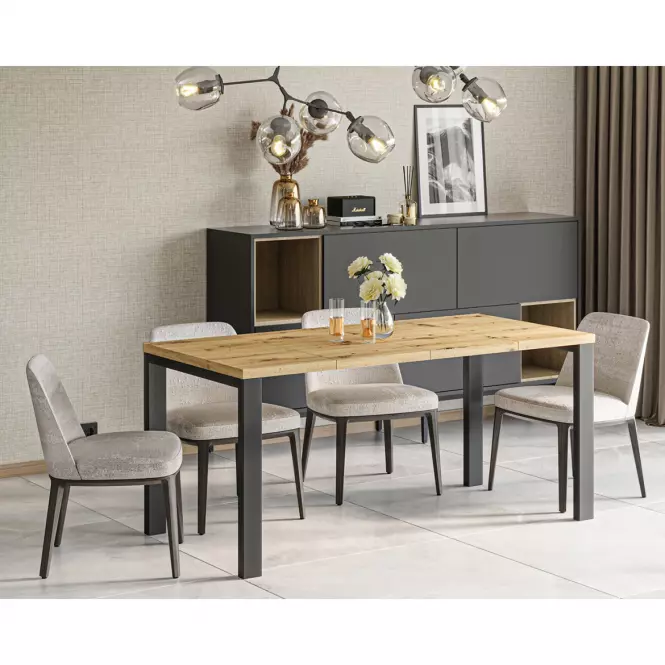 Rozkladací stôl Garant 80/170x80cm Dub Artisan,5