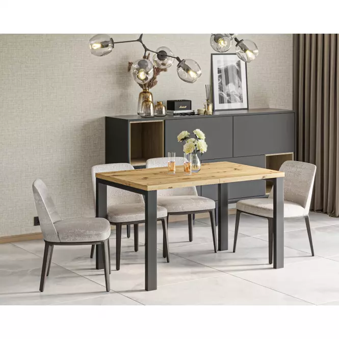 Rozkladací stôl Garant 130/220x80cm  Dub Artisan,4