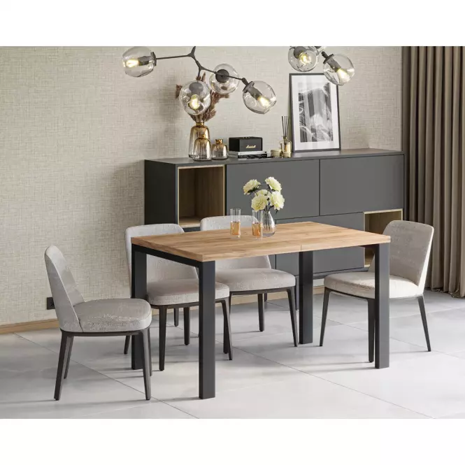 Rozkladací stôl Garant 130/220x80cm  Dub Craft Zlatý,4