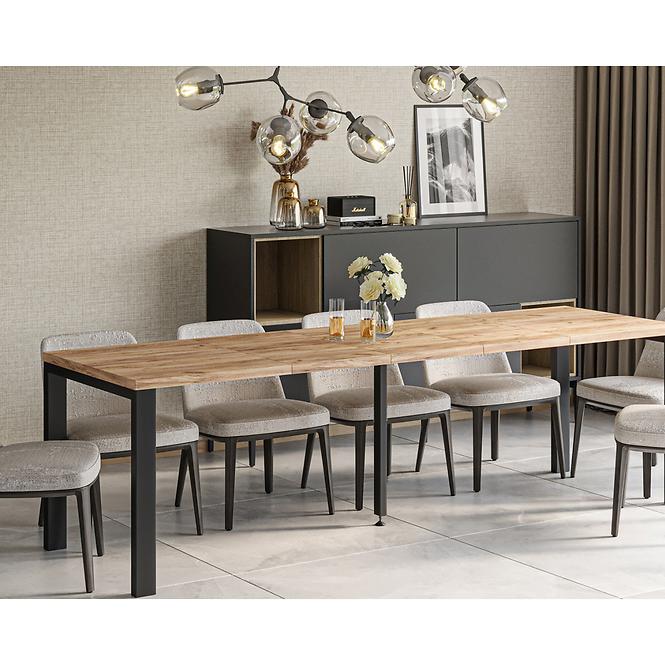 Rozkladací stôl Garant 130/265x80cm Dub Craft Zlatý